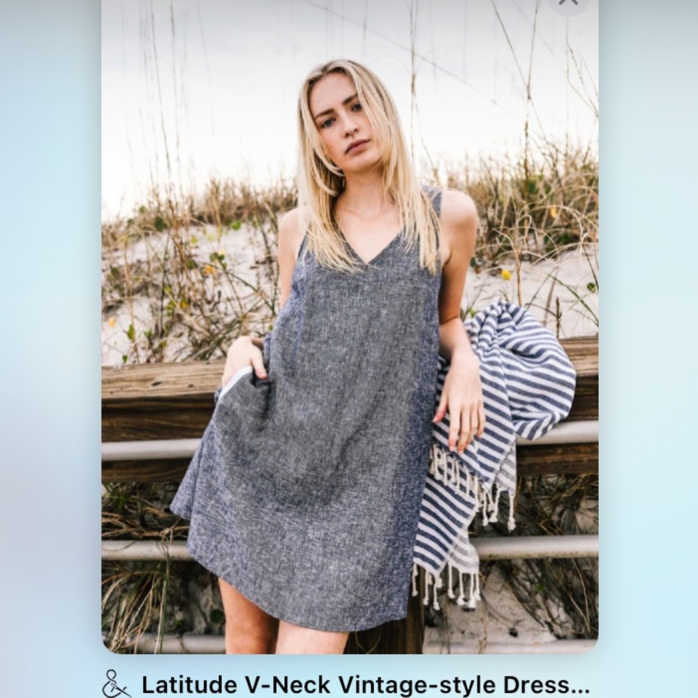Rove & Roam Latitude Tank Dress 👗 Linen Blend